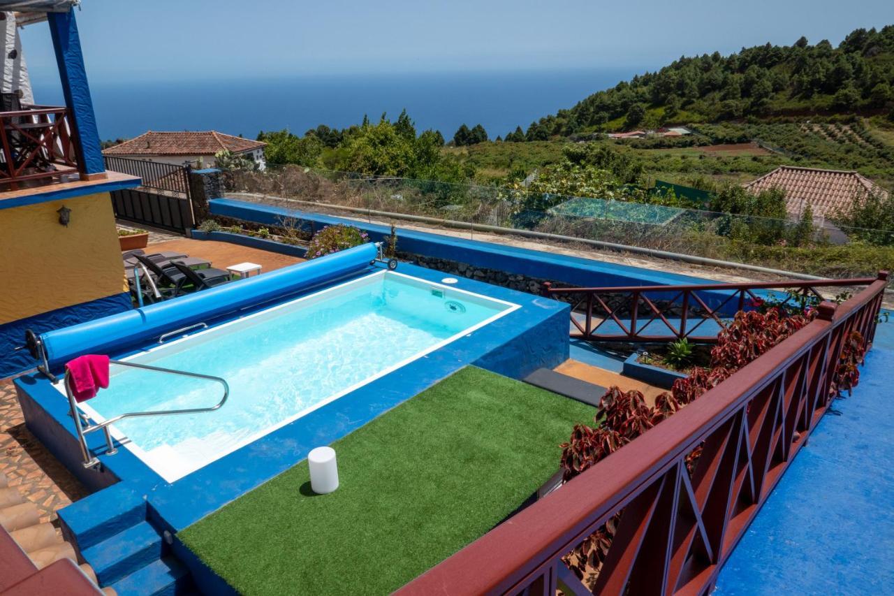 Casa Alba, Casa Rural Con Piscina-Spa Climatizada Hasta 34º Gratuito Y Vistas Al Mar Puntallana Esterno foto