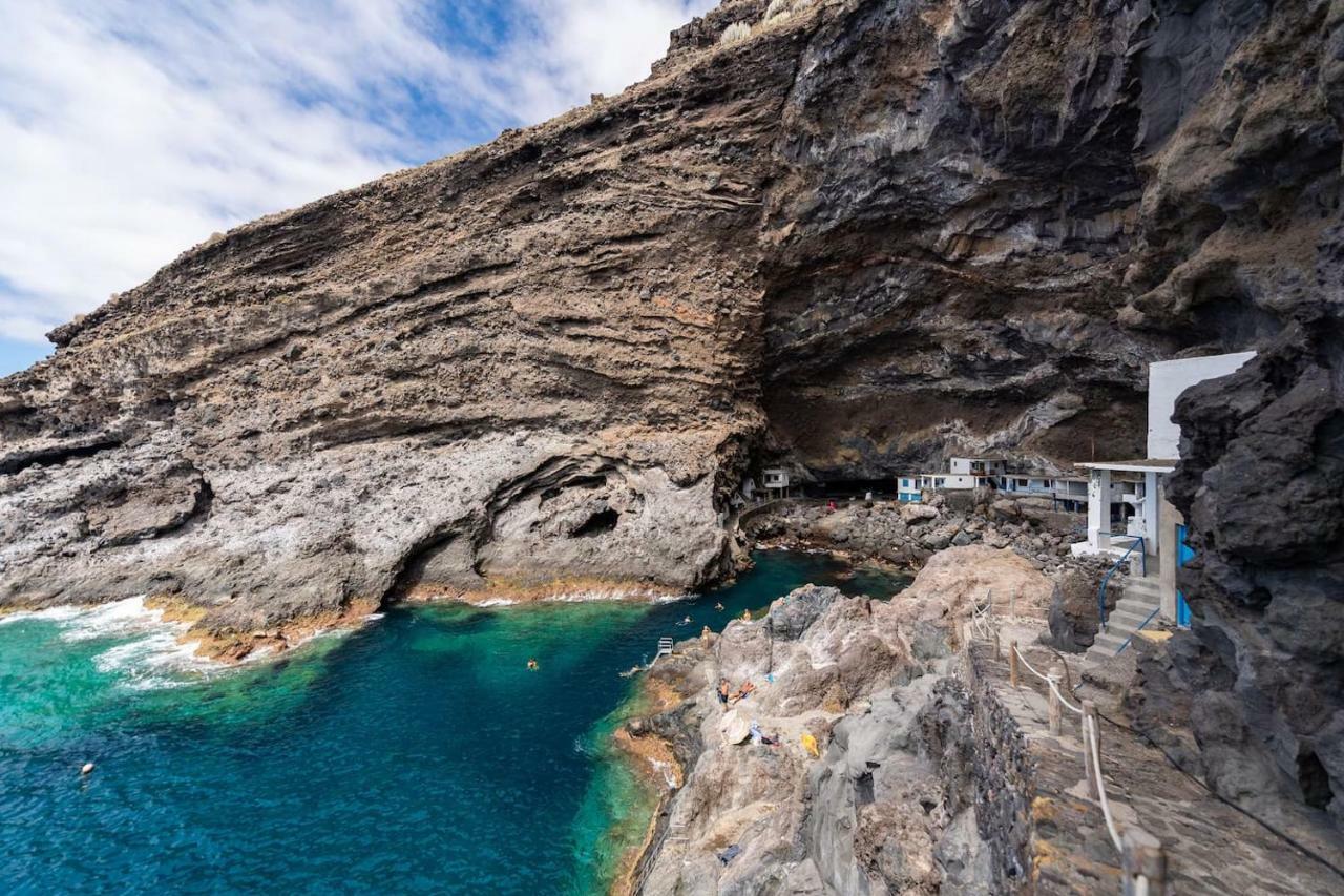 Casa Alba, Casa Rural Con Piscina-Spa Climatizada Hasta 34º Gratuito Y Vistas Al Mar Puntallana Esterno foto